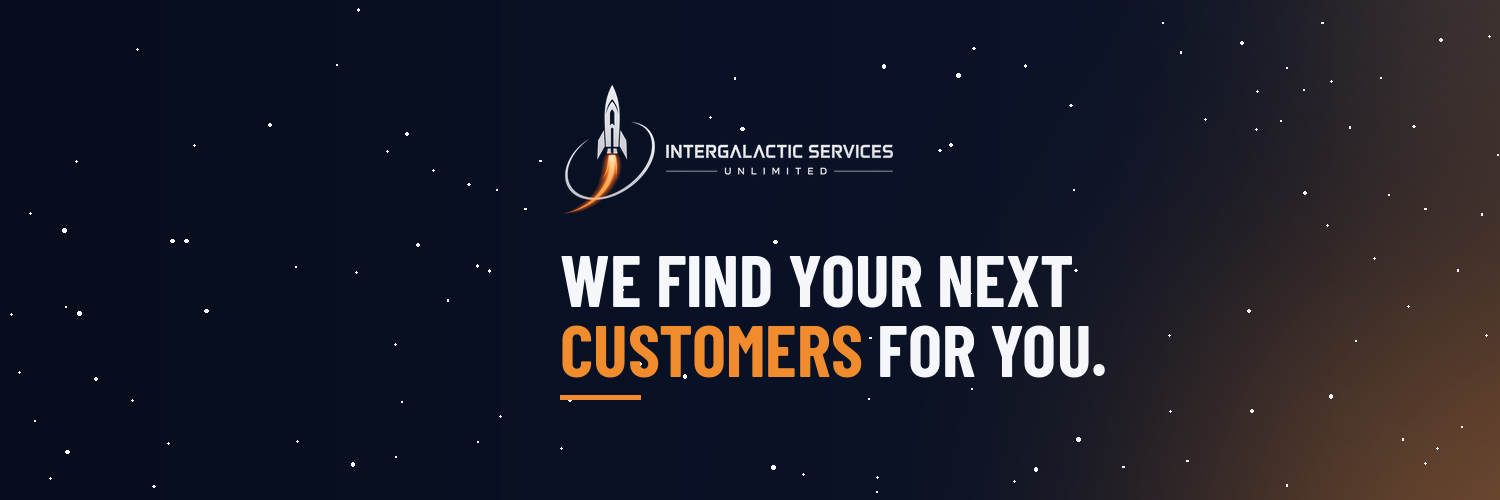 A header that leads with one line: "We find your next customers for you."